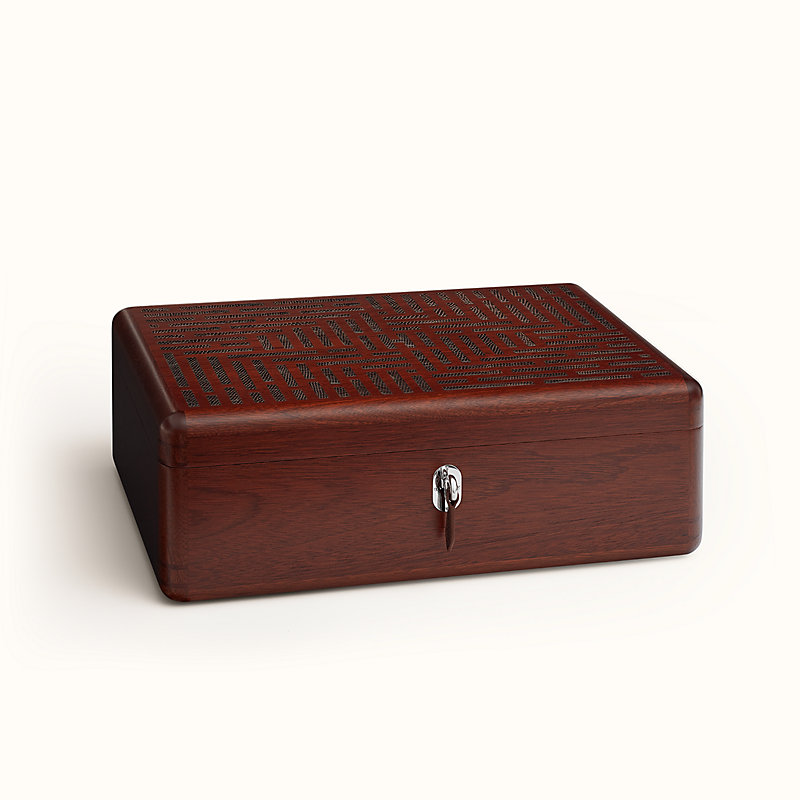 Wooden watch and sale cufflink box